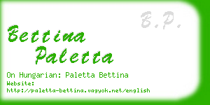 bettina paletta business card